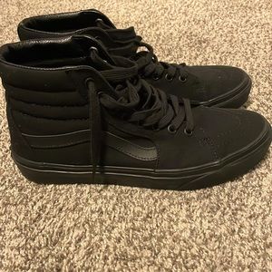 Black Vans high top 9.5